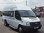 Бесплатный автобус Genser в пункт аренды автомобилей АрендаАвто-рзм на Новорязанском шоссе